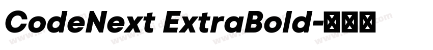 CodeNext ExtraBold字体转换
